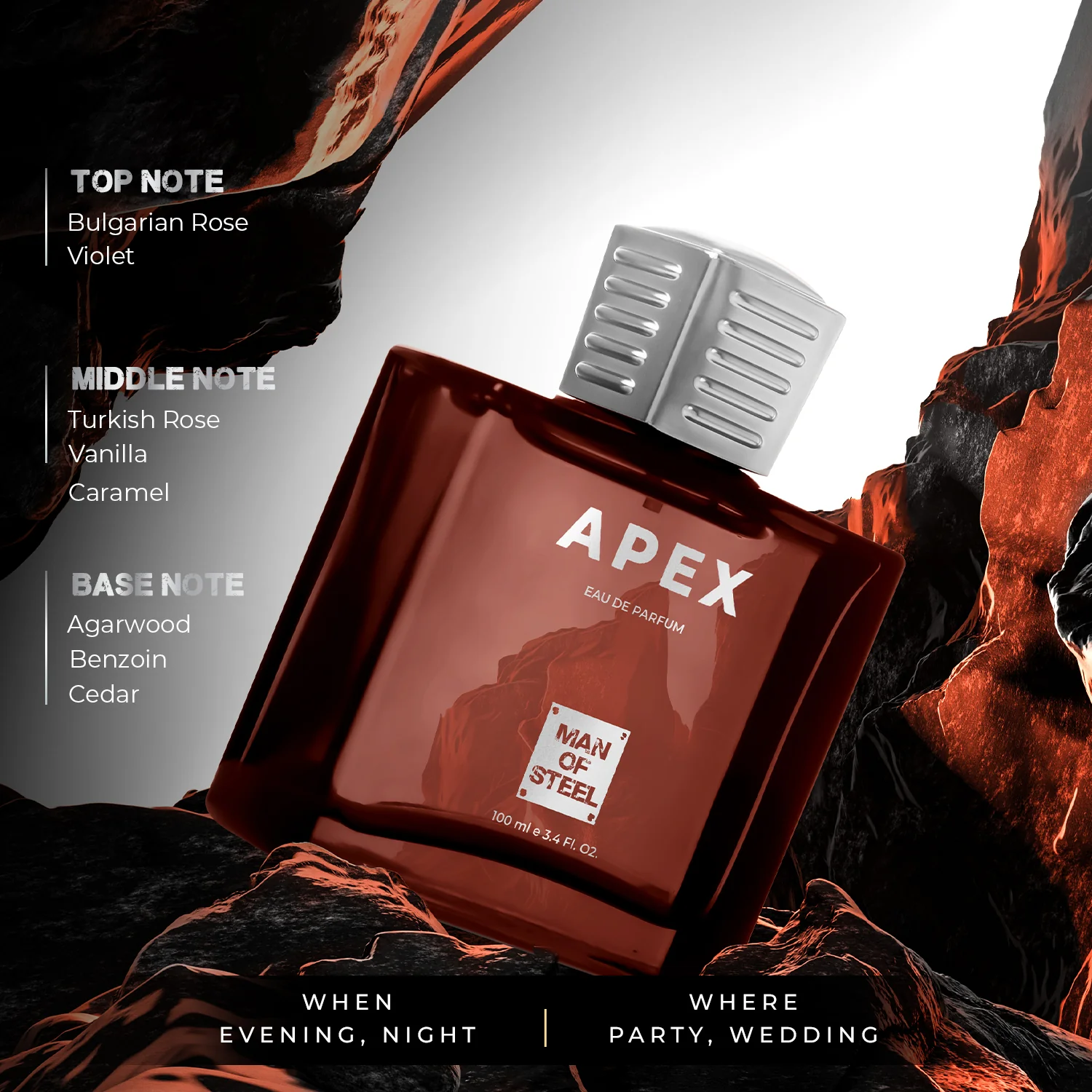 Apex Perfume 100ml - Man of Steel - Image 3