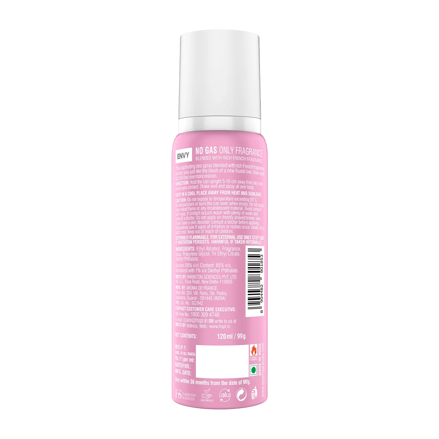 ENVY Blush Deodorant For Women - 120ml - Image 7