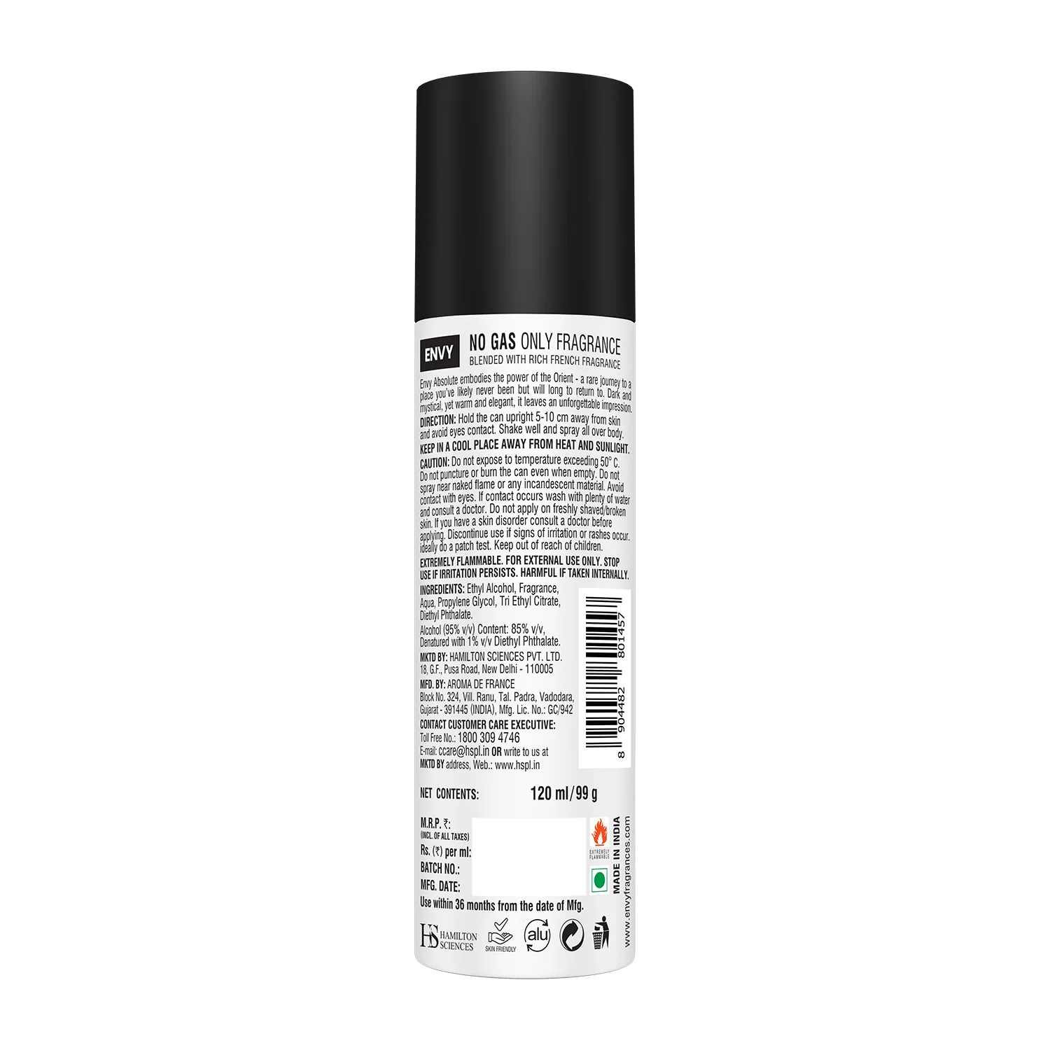 ENVY Absolute Deodorant For Men - 120ml - Image 8