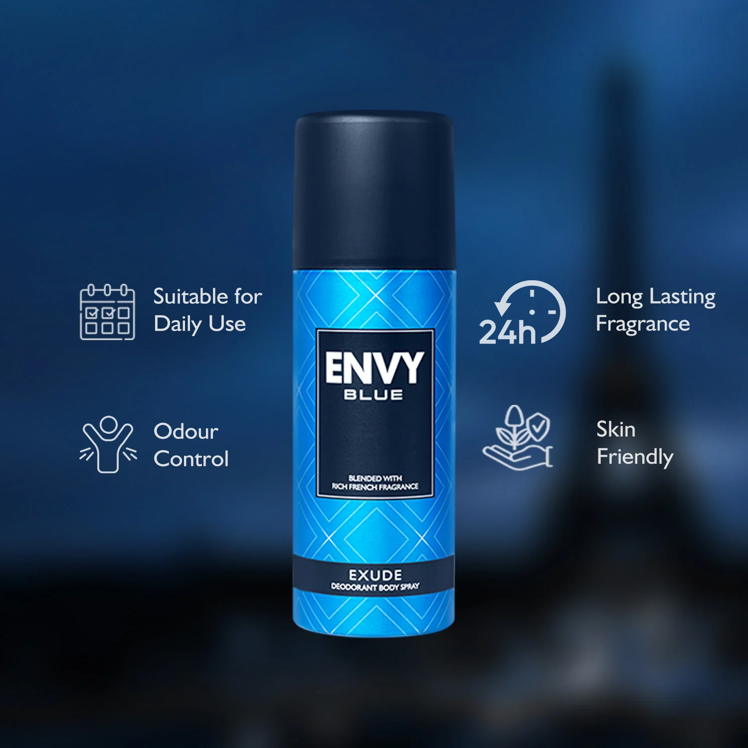 Envy Exude Deodorant Spray For Men (Pack of 3) - 165ml - Image 4