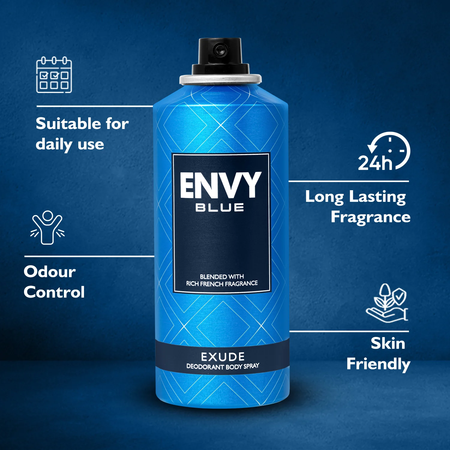Envy Exude Deodorant Spray For Men (Pack of 3) - 165ml - Image 5