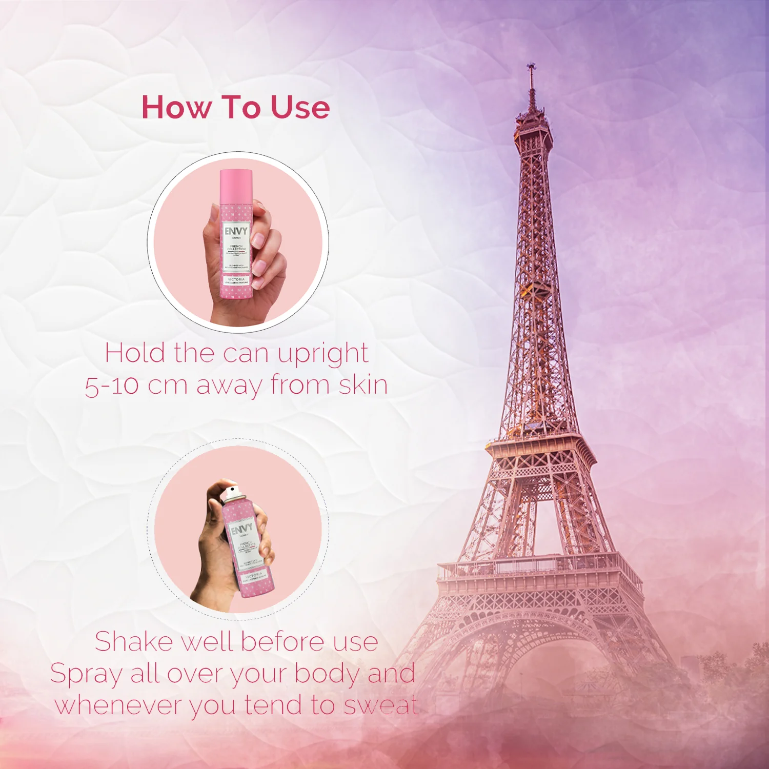 ENVY French Victoria Deodorant For Women - 120ml - Image 4