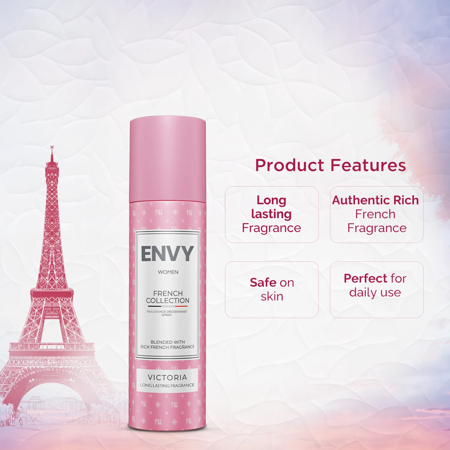 ENVY French Victoria Deodorant For Women - 120ml - Image 5