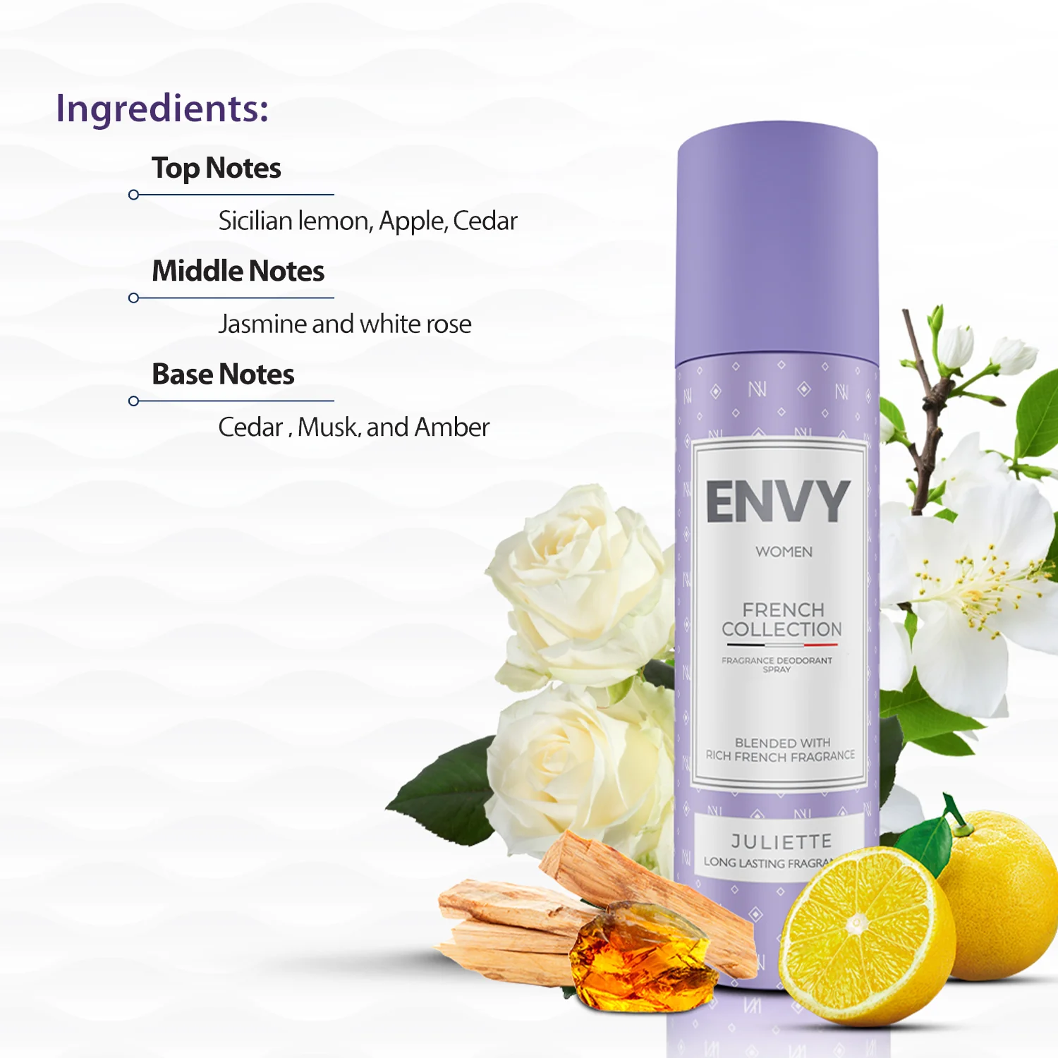 ENVY Juliette Deodorant For Women -120ml - Image 5
