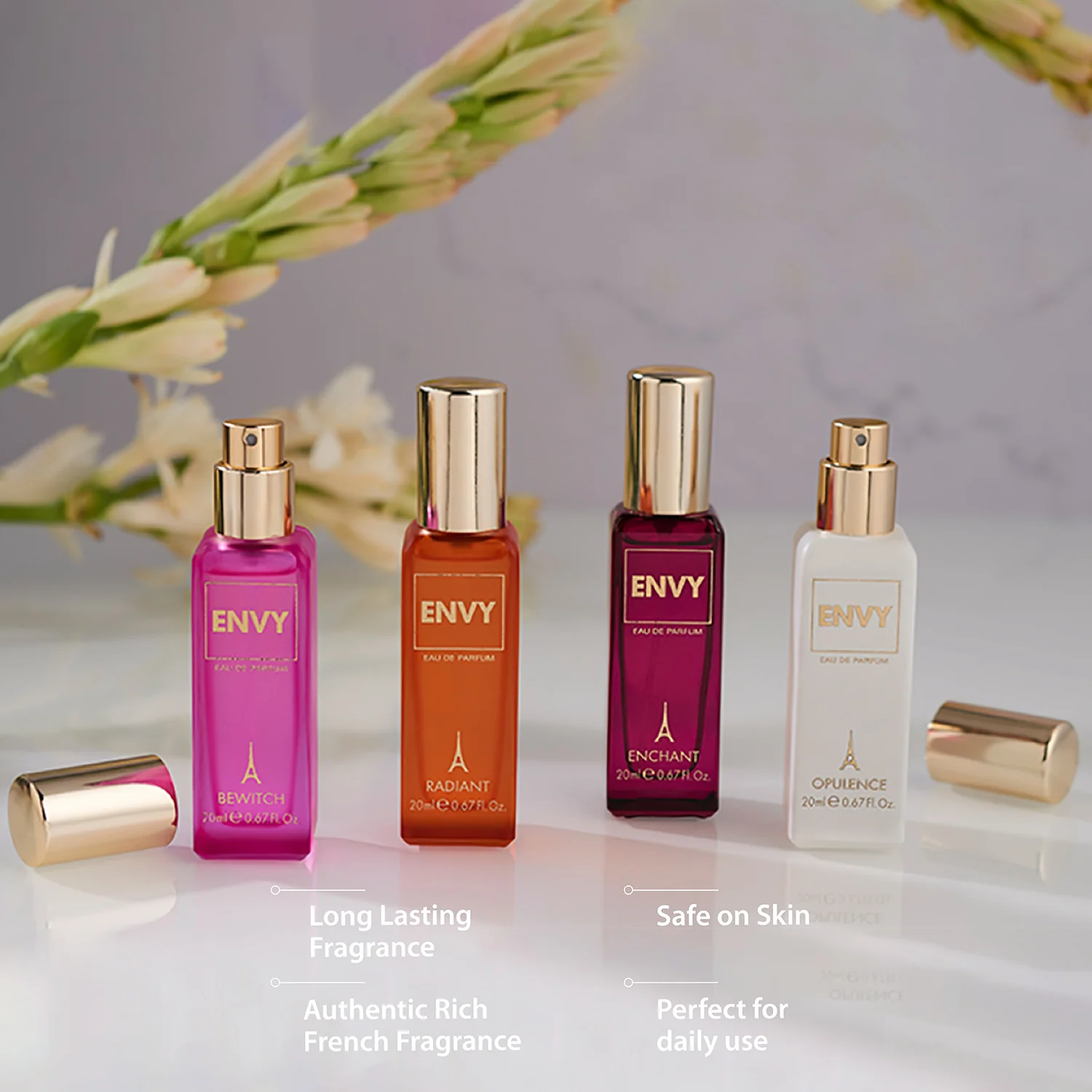 ENVY Luxury Perfume Gift Set for Women (Pack of 2) - 4x20ml Each - Image 4
