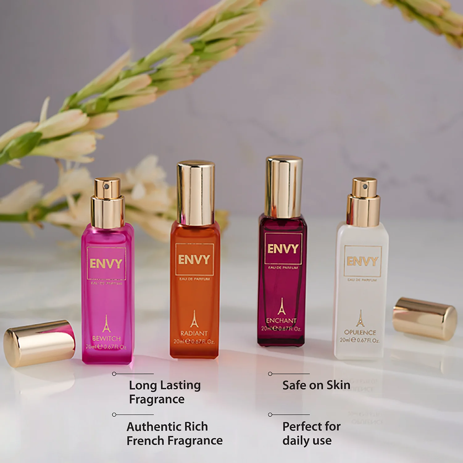 ENVY Luxury Perfume Gift Set for Women (Pack of 2) - 4x20ml Each - Image 7