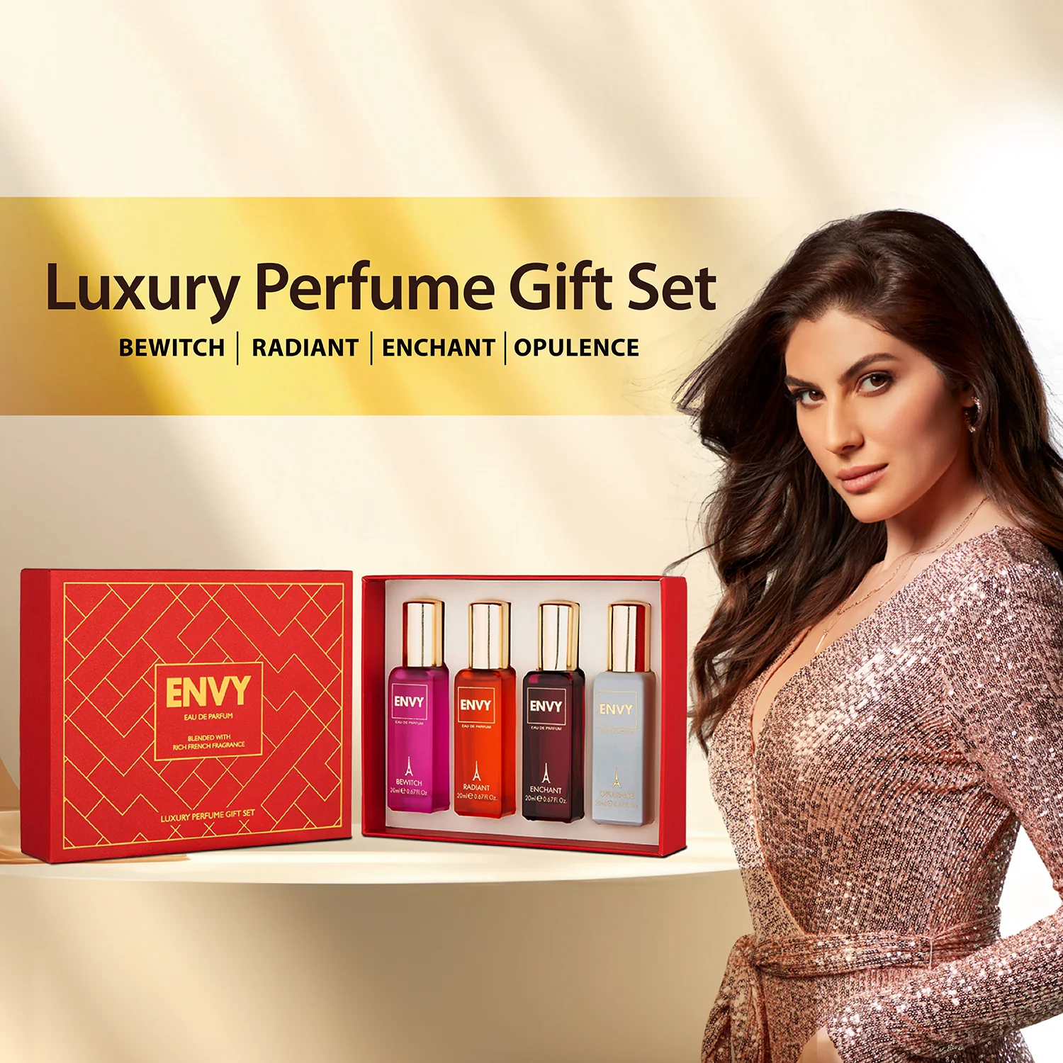 ENVY Luxury Perfume Gift Set for Women (Pack of 2) - 4x20ml Each - Image 8