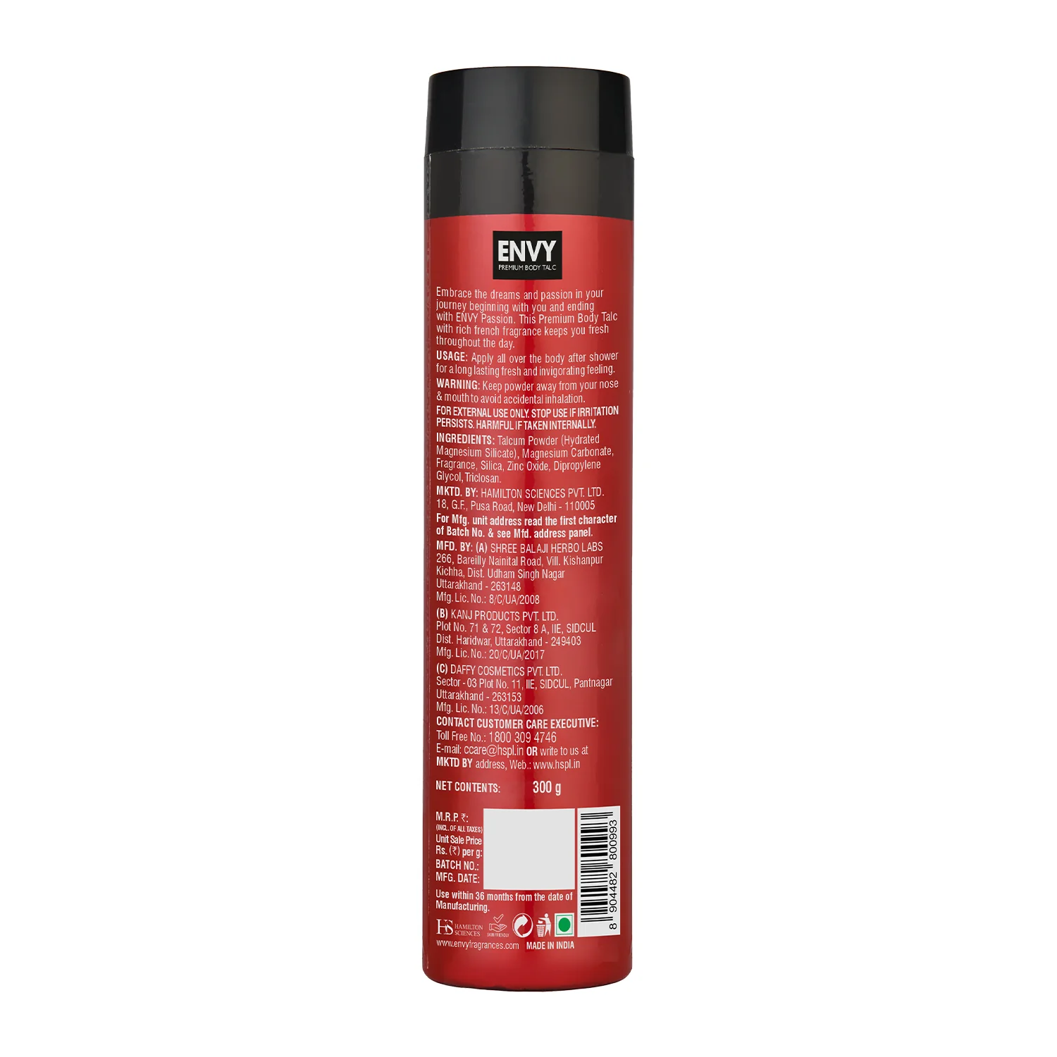 ENVY Passion Talc for Men - 300g - Image 4