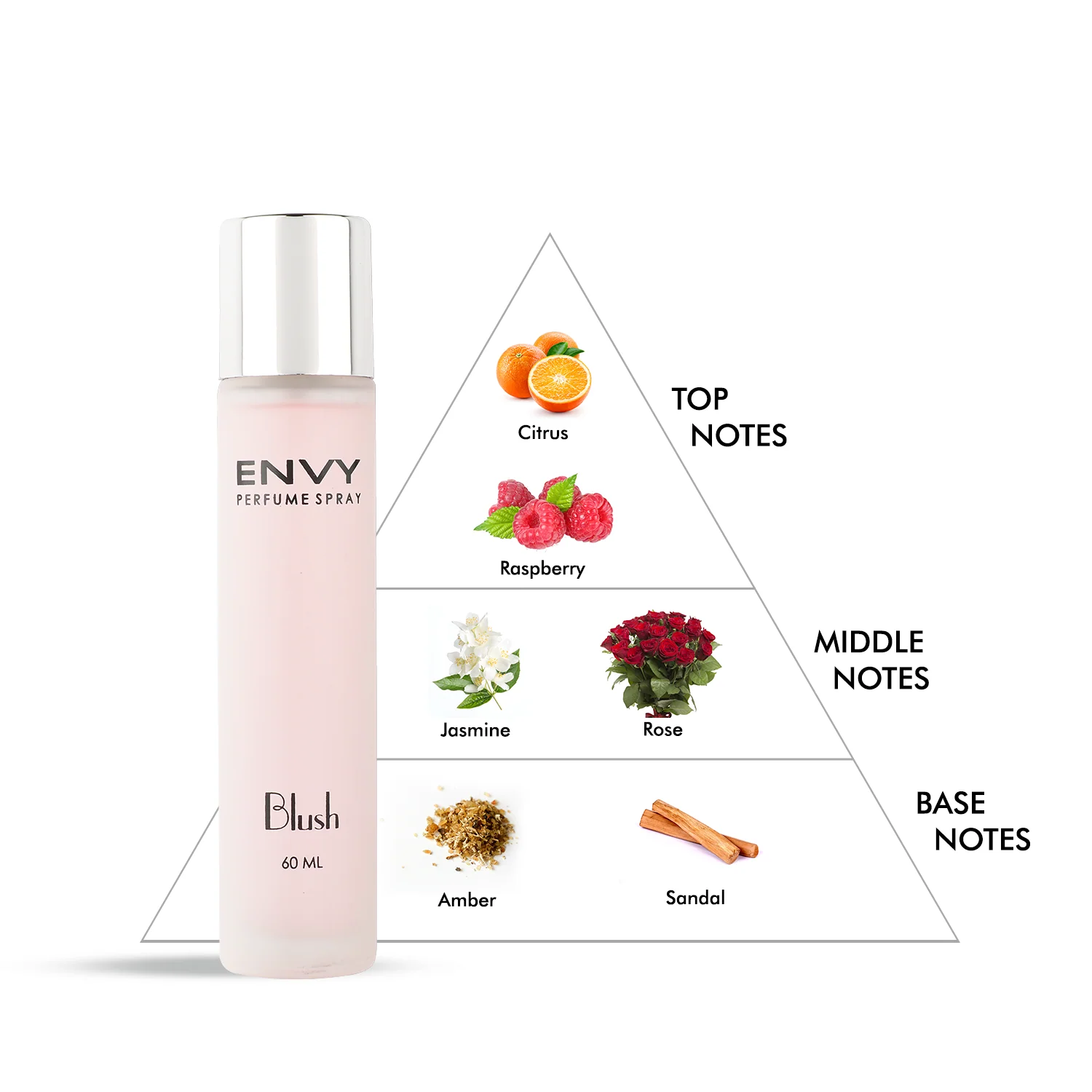 ENVY Blush Perfume For Women (Pack of 3) - 60ml Each - Image 5