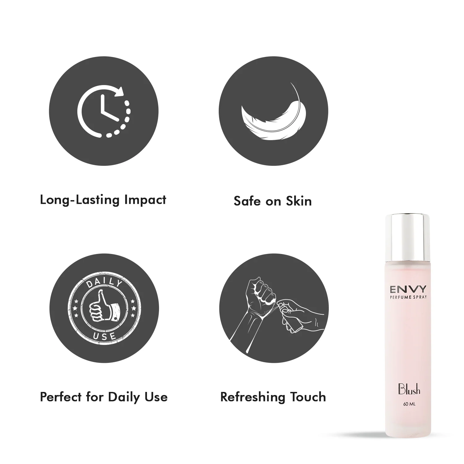 ENVY Blush Perfume For Women (Pack of 3) - 60ml Each - Image 6