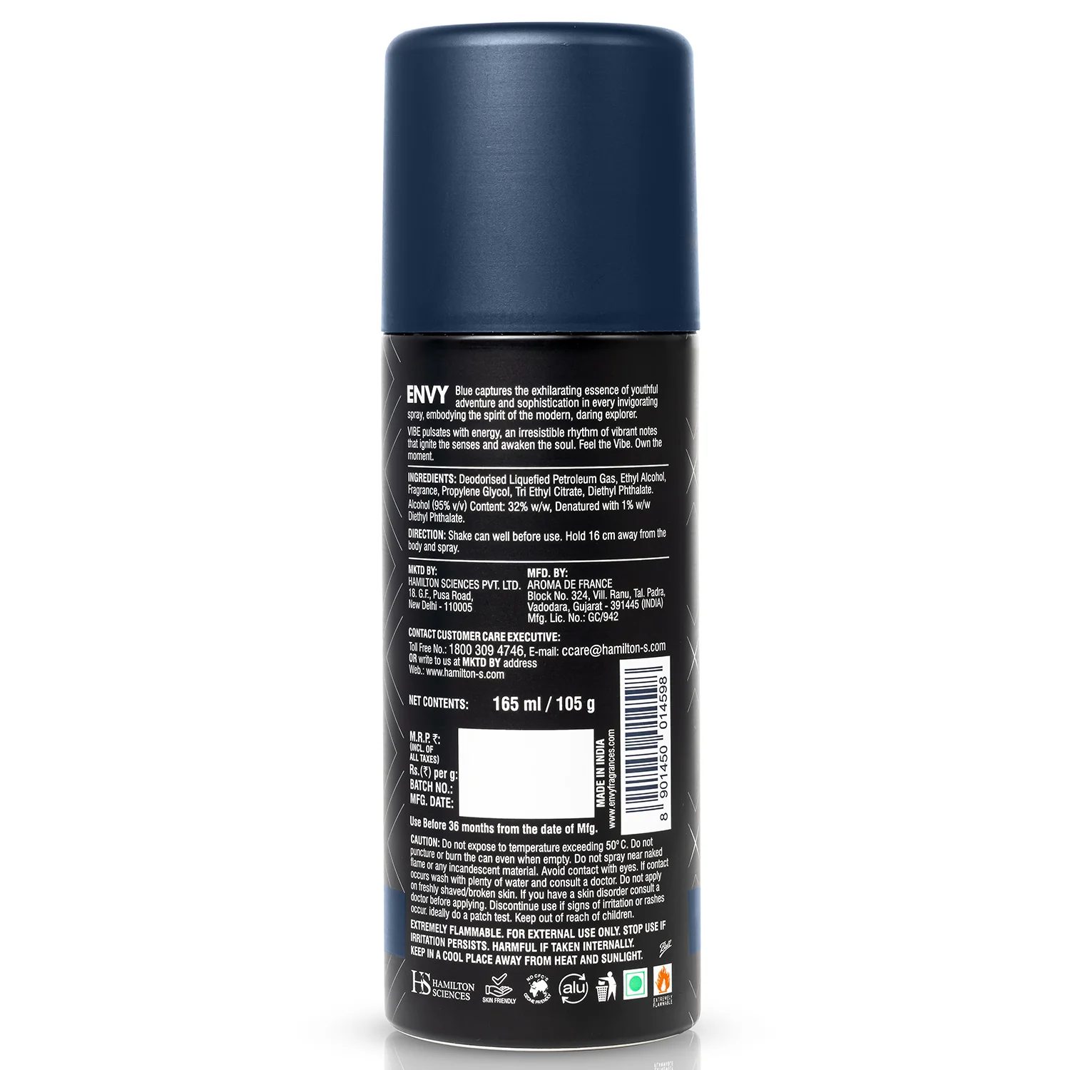 Envy Vibe Deodorant Spray (Pack of 3) - 165ml Each - Image 5