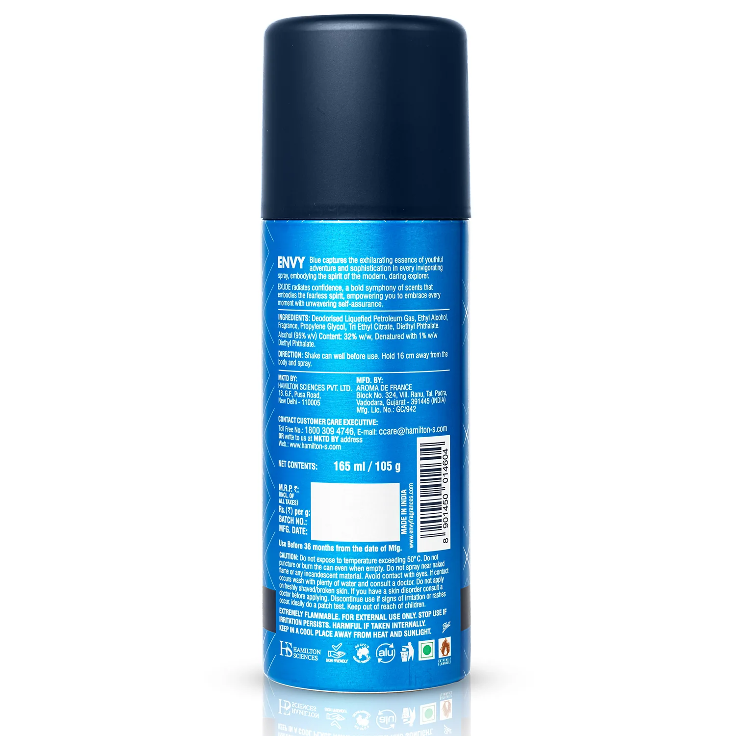Envy Exude Deodorant Spray For Men (Pack of 3) - 165ml - Image 6