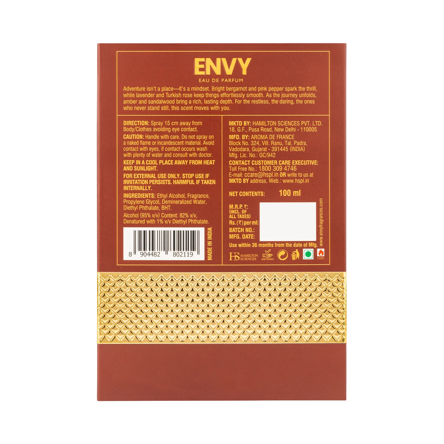 Envy EXPLORER Perfume for Men - 100ml - Image 8