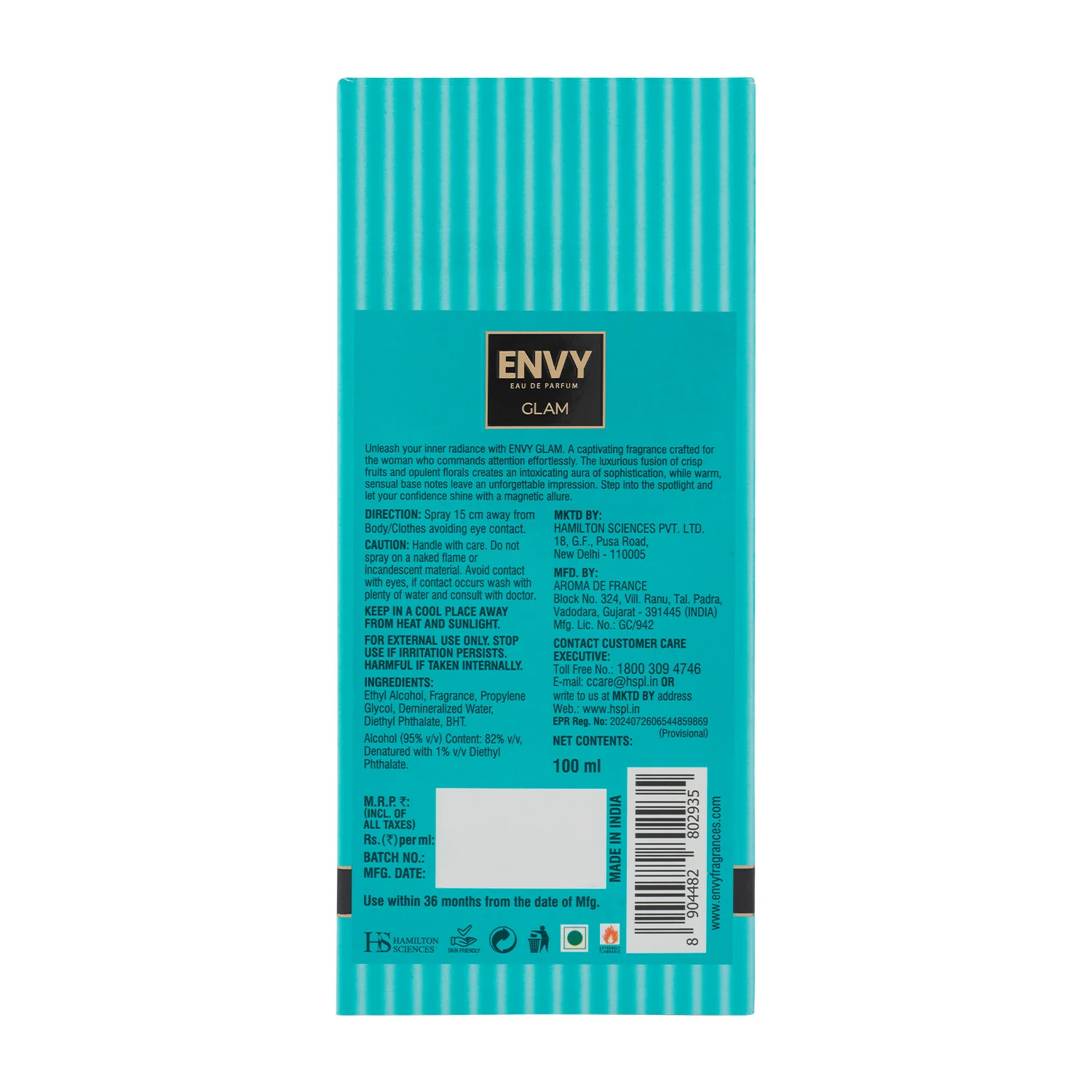 ENVY Glam Perfume For Women - 100ml - Image 9