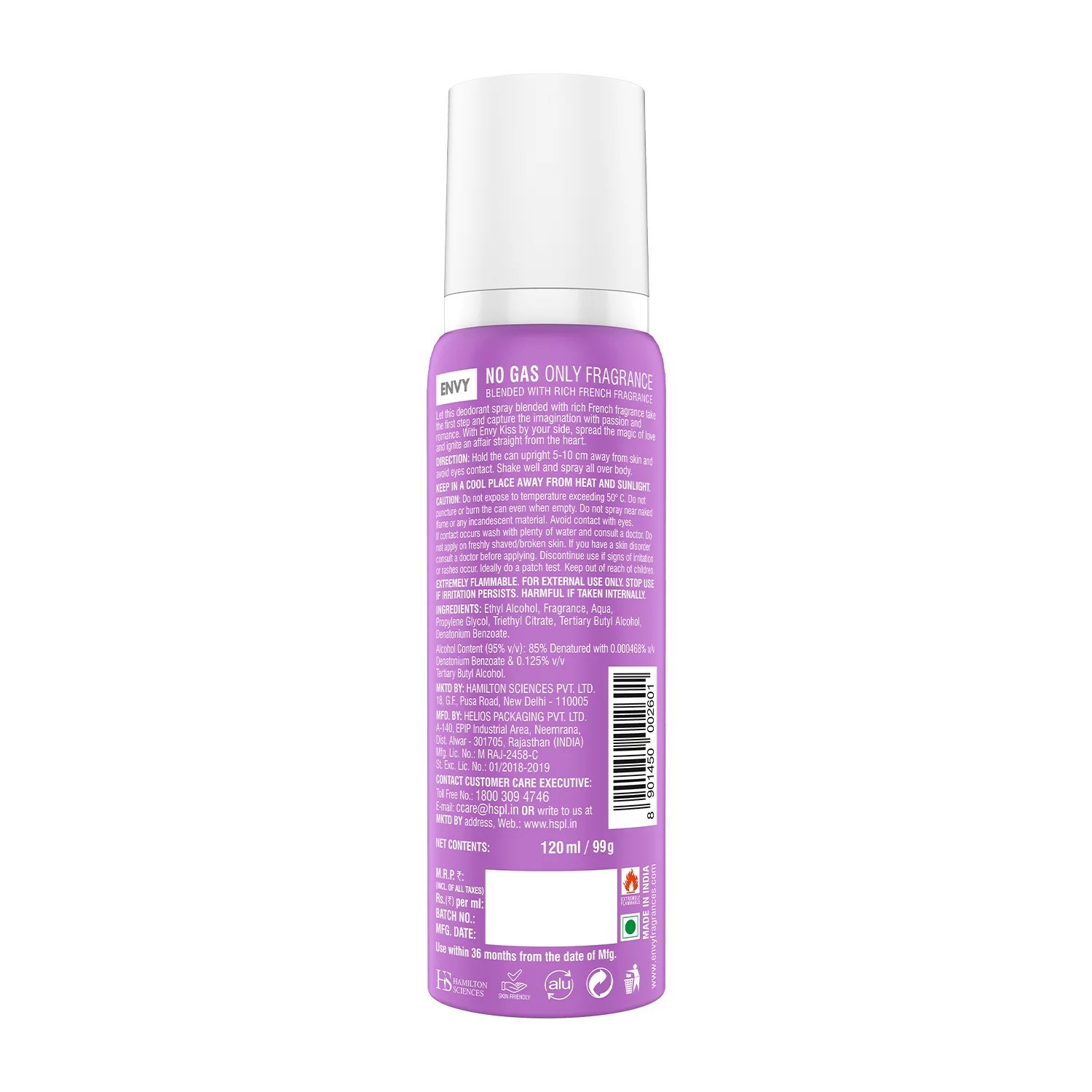 ENVY Kiss Deodorant For Women - 120ml - Image 6