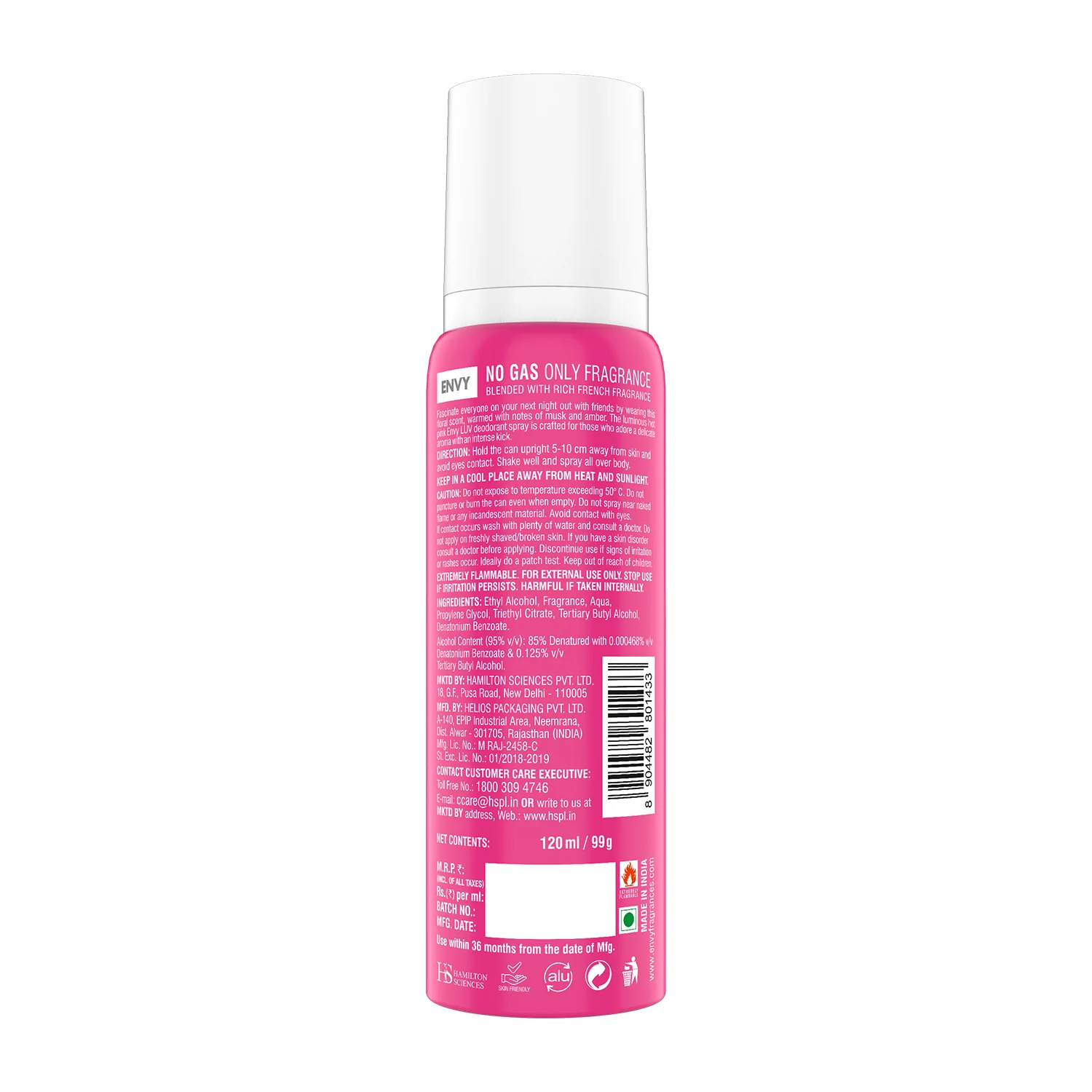 ENVY Luv Deodorant For Women - 120ml - Image 6