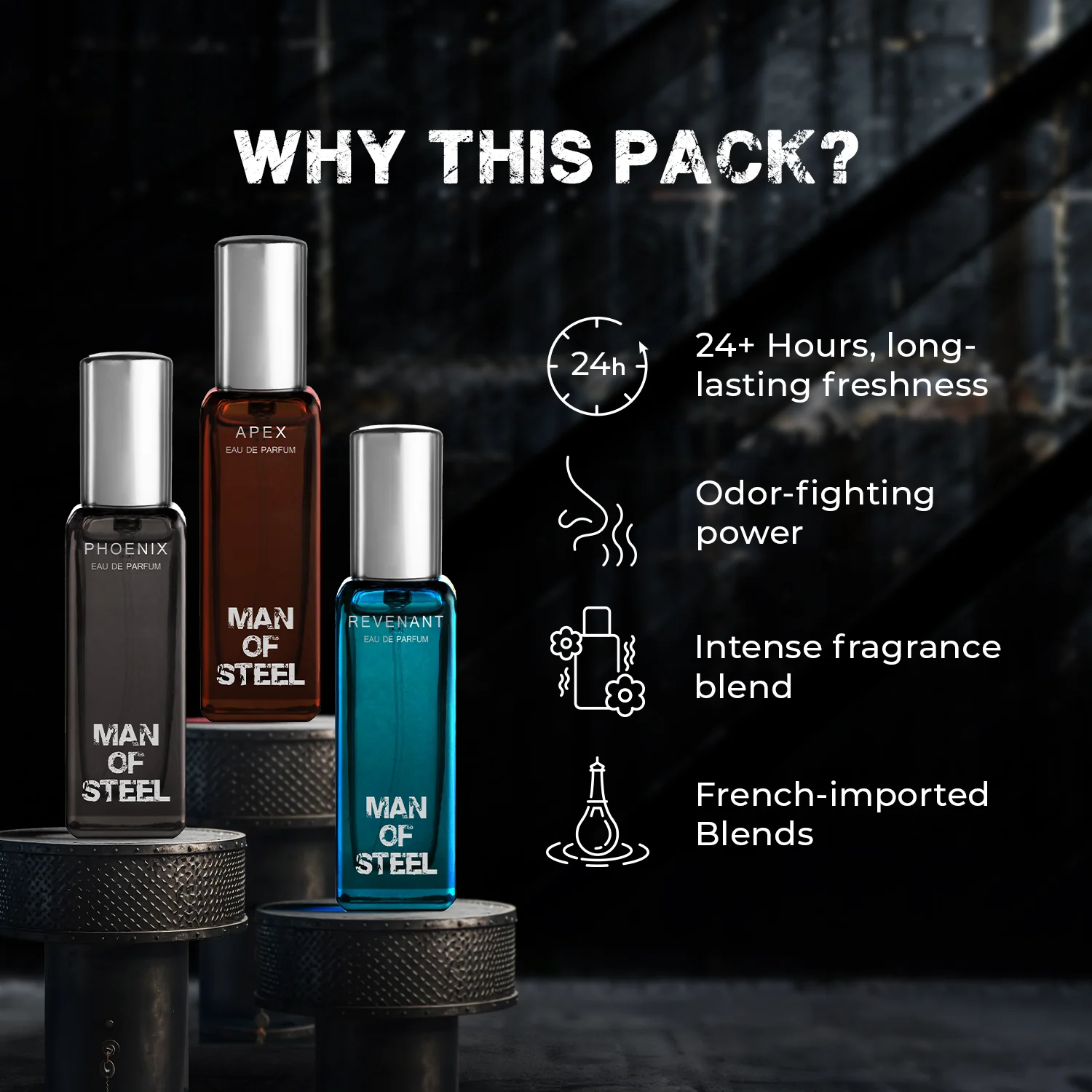 Man of Steel Exclusive Gift Set 3x20ml - Image 3
