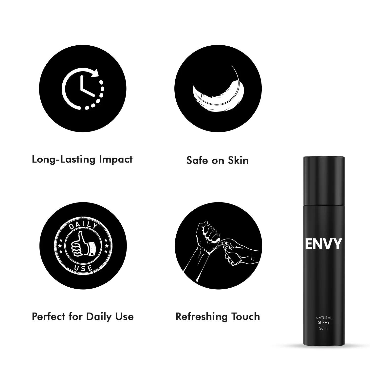 ENVY Natural Spray Perfumess For Men (Pack Of 10) - 30ml Each - Image 6