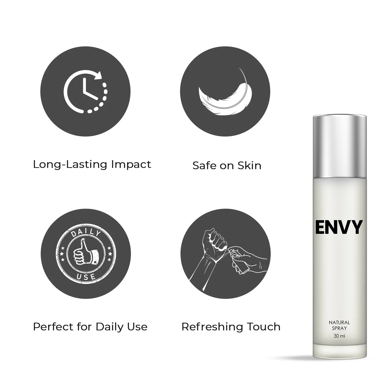 ENVY Natural Spray Perfumes For Women (Pack Of 6) - 30ml Each - Image 6