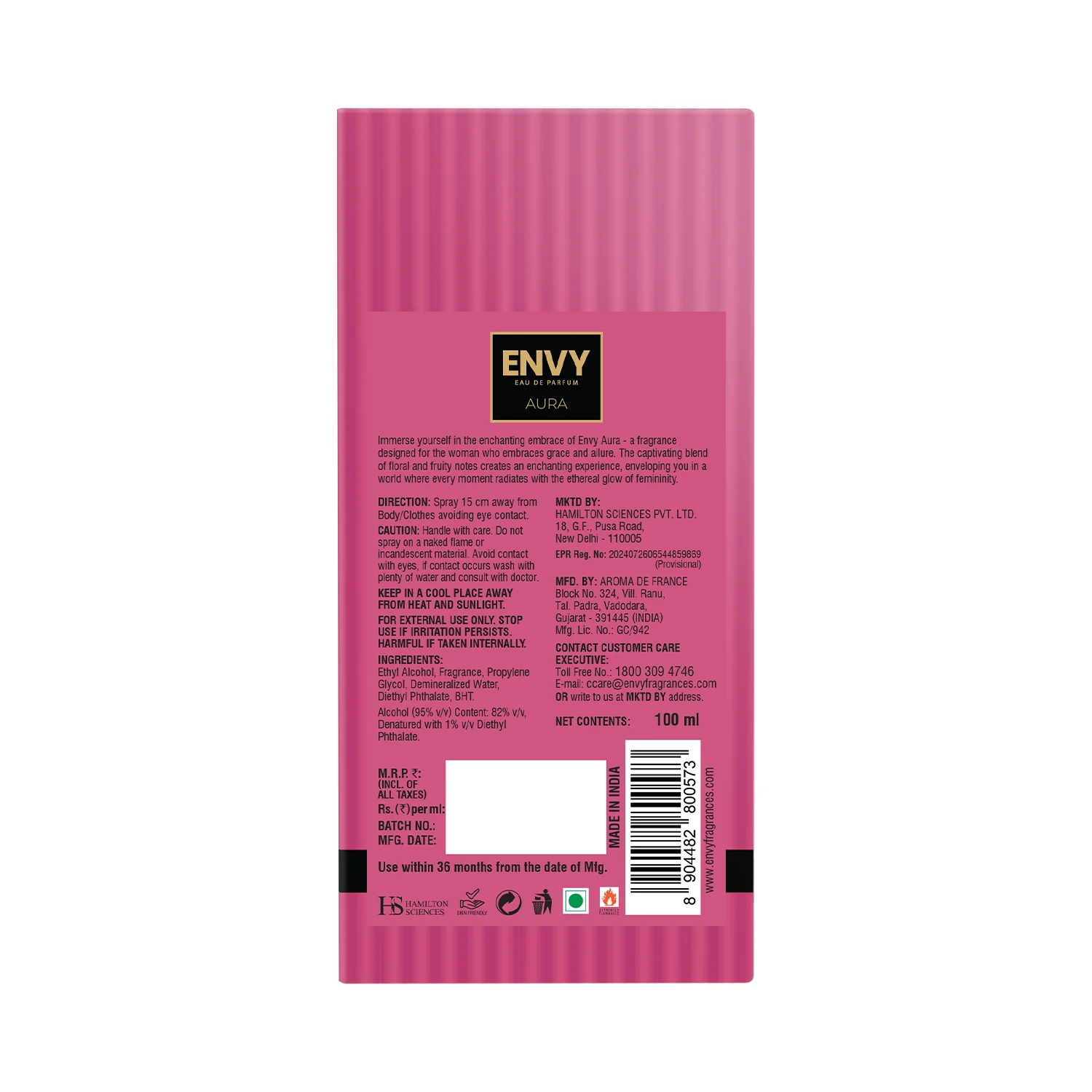 ENVY Aura Perfume For Women - 100ml - SALE - Image 6
