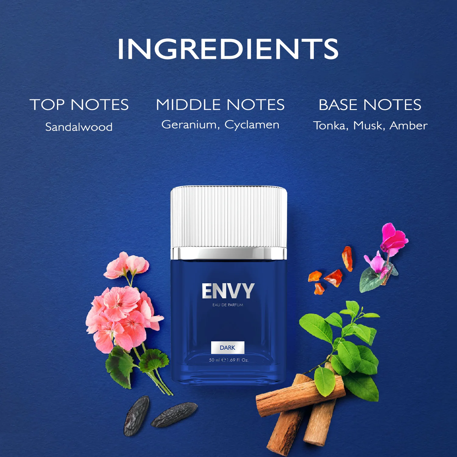 ENVY Pack of 2 Dark Perfumes for Men - 50ml Each - Image 5