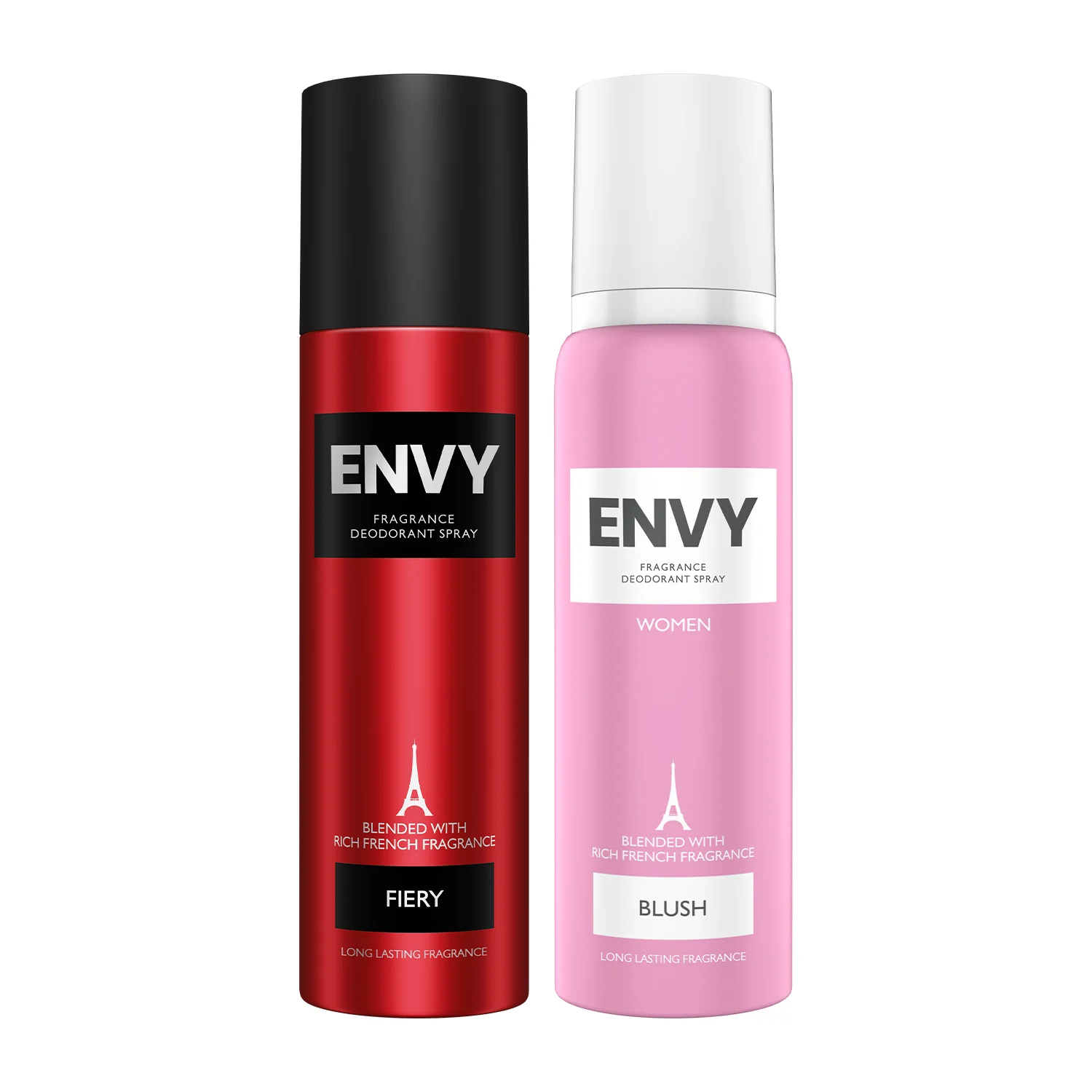 Envy Pack of 2 Deos For Men & Women Fiery + Blush) - 140ml Each