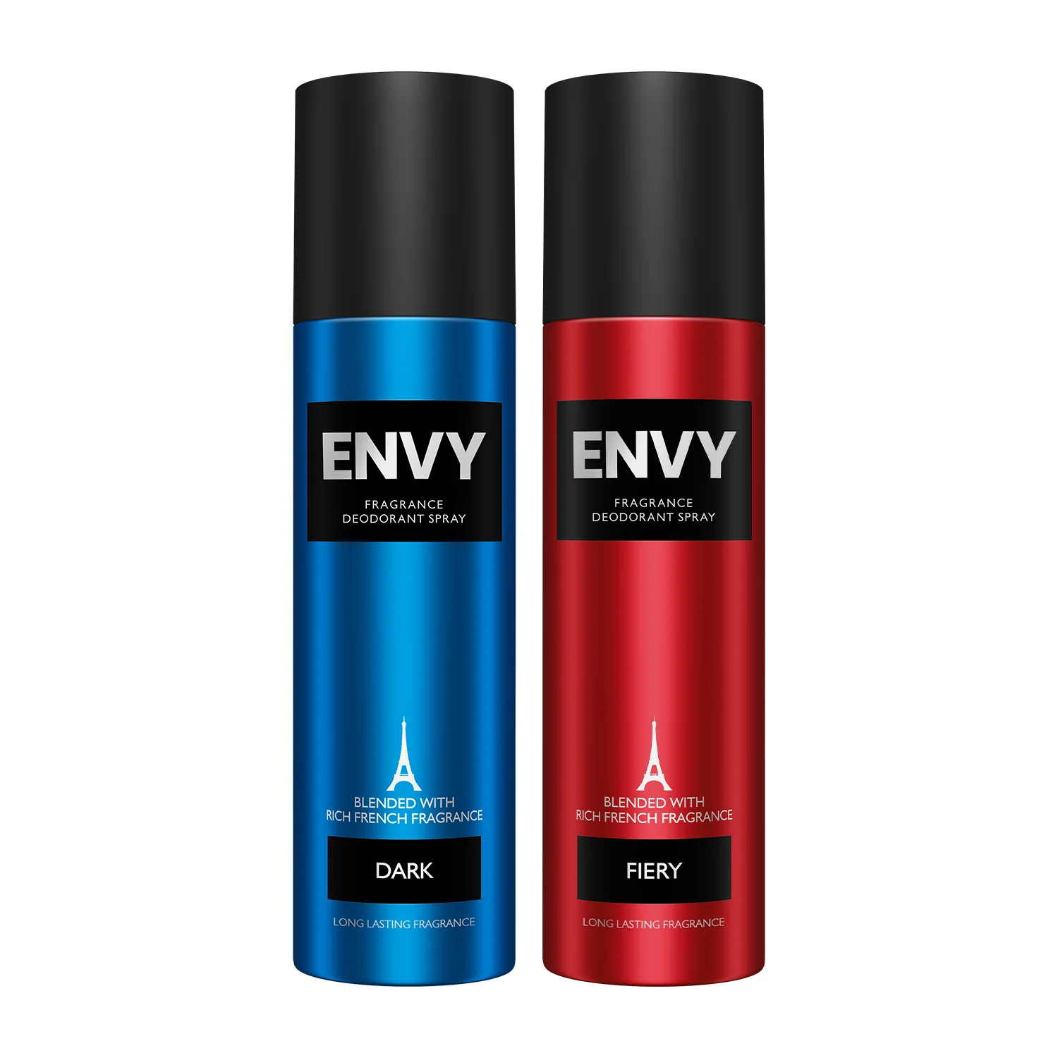 Envy Pack of 2 Deos For Men (Dark + Fiery) - 140ml Each