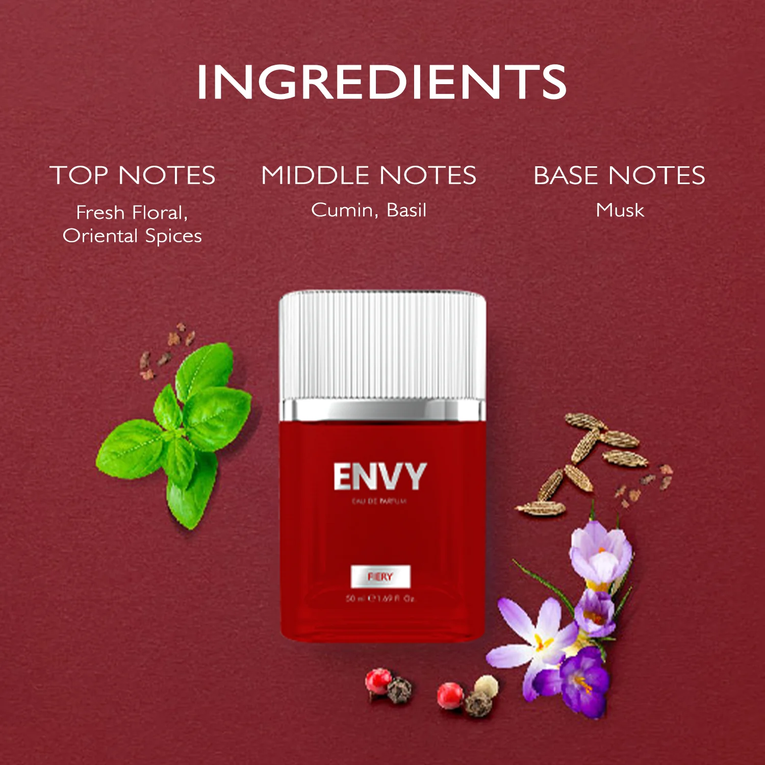 ENVY Fiery Perfume for Men - 50ml - Image 4