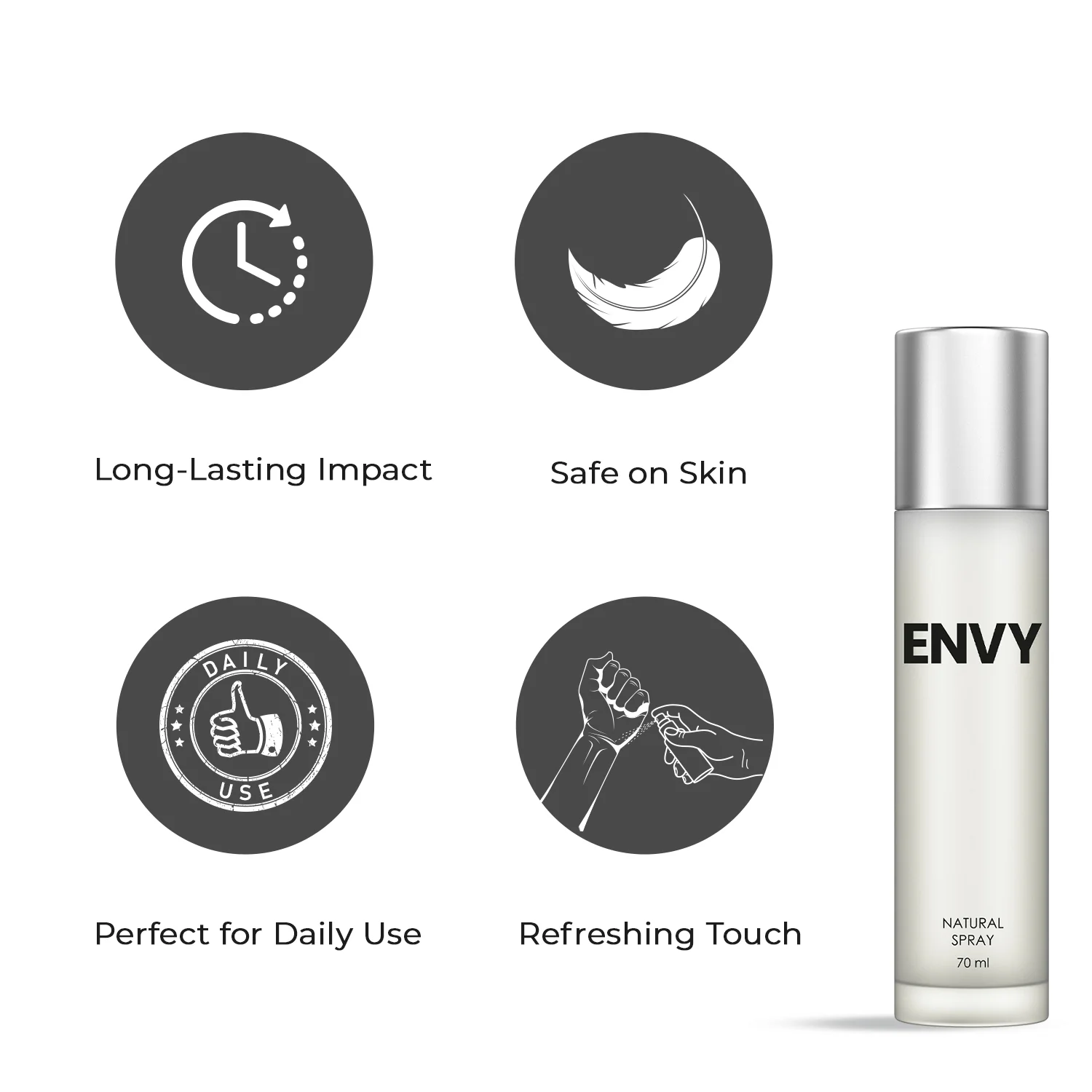ENVY Natural Spray Perfume for Women - 70ml - Image 6