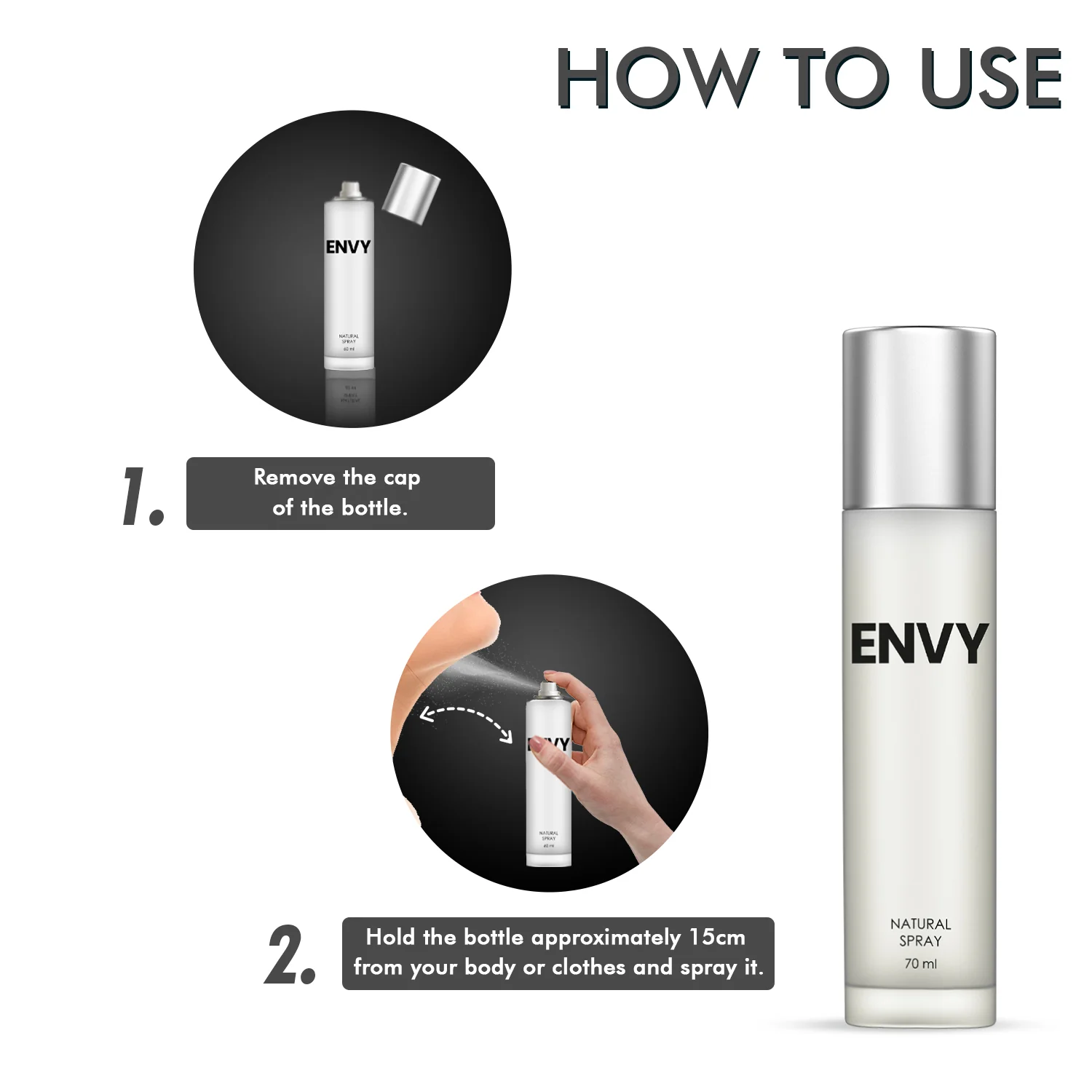 ENVY Natural Spray Perfume for Women - 70ml - Image 7