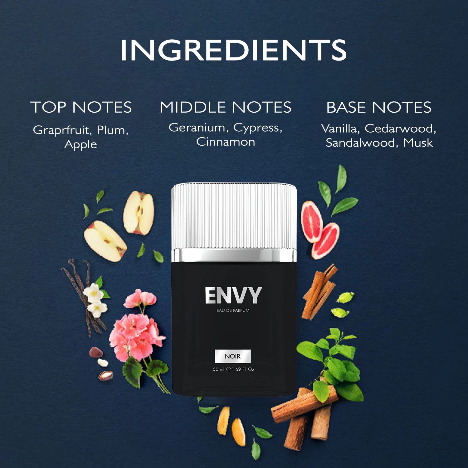ENVY Pack of 2 Noir Perfumes for Men - 50ml Each - Image 4