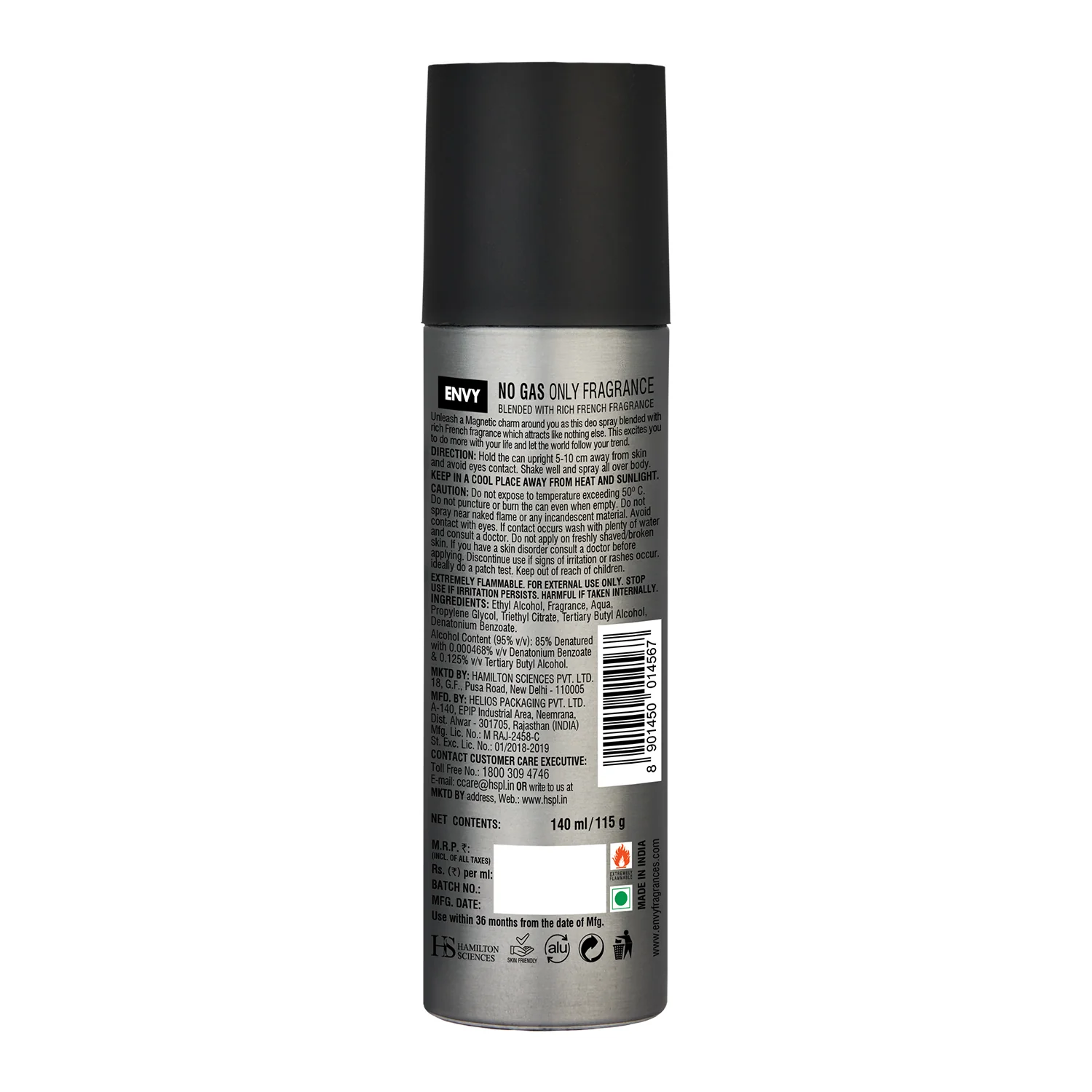 ENVY Magnetic Deo For Men - 140ml - Image 2