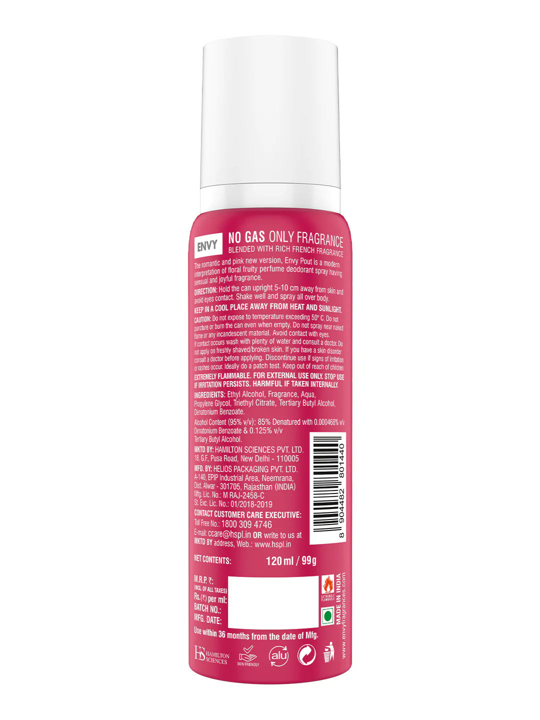ENVY Pout Deodorant For Women - 120ml - Image 6